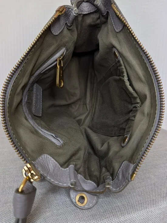 Chloé Marcie Medium Double Carry Satchel Cashmere Leather Bag Authentic - Picture 13 of 14